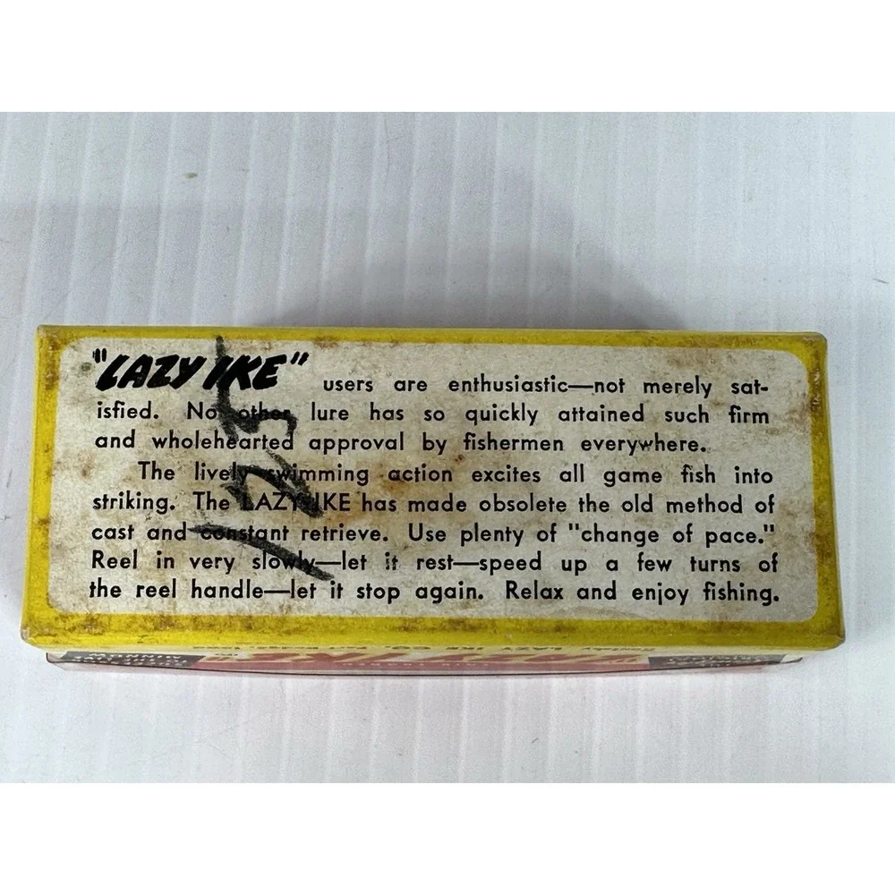 Vintage Kautzky Lazy Ike KL-33 Perch Fishing Lure Original Box